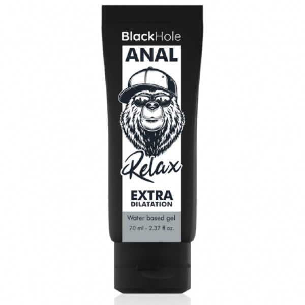 Lubrifiant anal BLACK HOLE - Extra Dilatation, textură groasă, relaxant, pe bază de apă, 70 ml