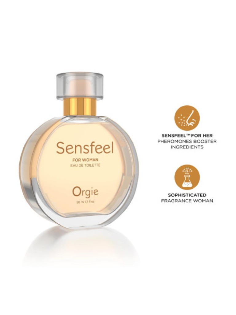 Parfum cu Feromoni ORGIE Sensfeel for Woman 50 ml – Magnetism și Seducție Naturală