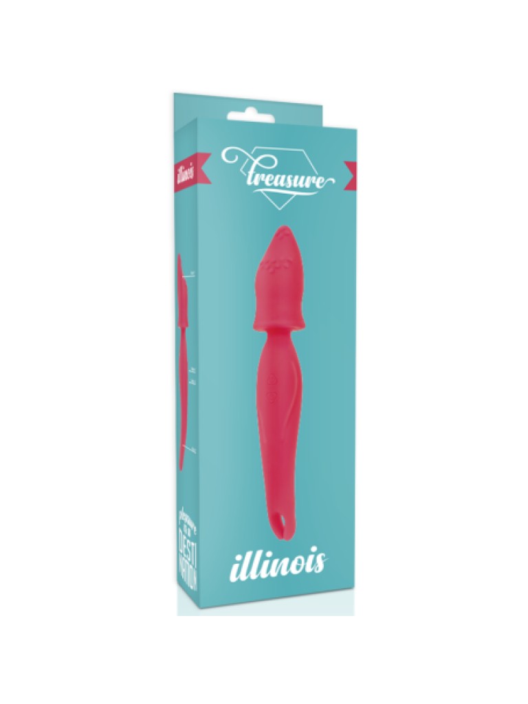 Vibrator Wand Treasure Illinois – Putere și Plăcere în Două Funcții